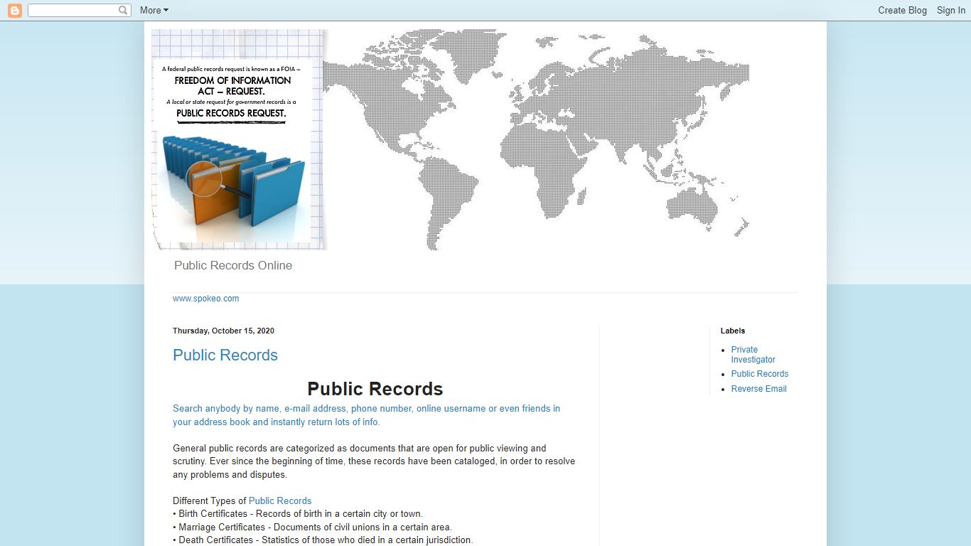 Free Public Records